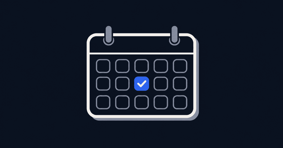 A tidy booking calendar with a one-time price tag attached, next to a small team of four avatars and a closed gate marking the member limit