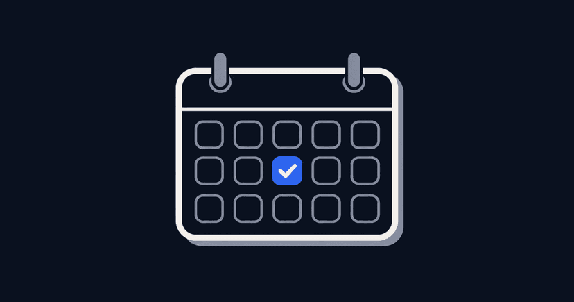 A tidy booking calendar with a one-time price tag attached, next to a small team of four avatars and a closed gate marking the member limit