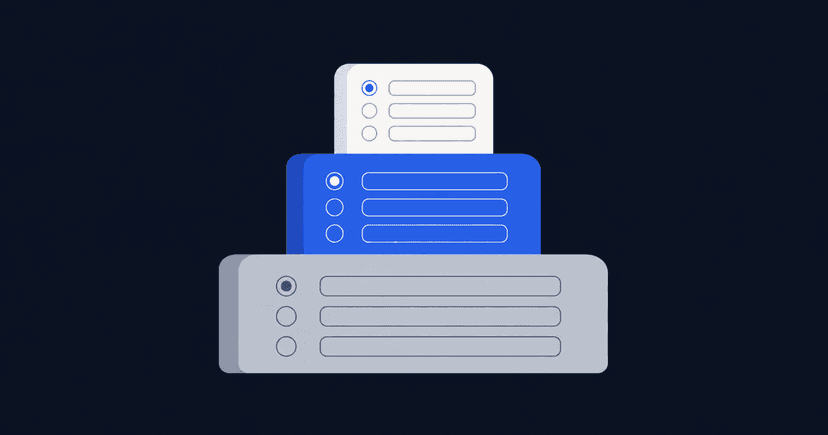 Typeform Tarife 2026 als Stufen, an denen jeweils ein monatlicher Antwortzähler das nächste Upgrade auslöst