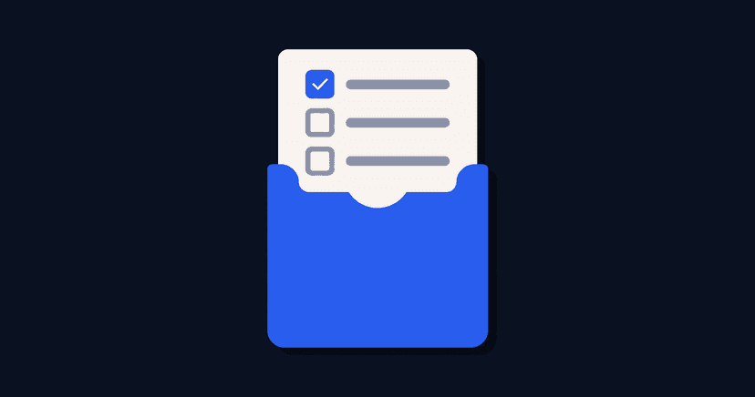 A submitted form separating into two records, one holding the answers and one holding the metadata the platform kept