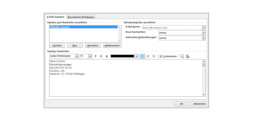 Outlook Signatur ändern & erstellen: Schnelle Anleitung für eine neue E-Mail-Signatur