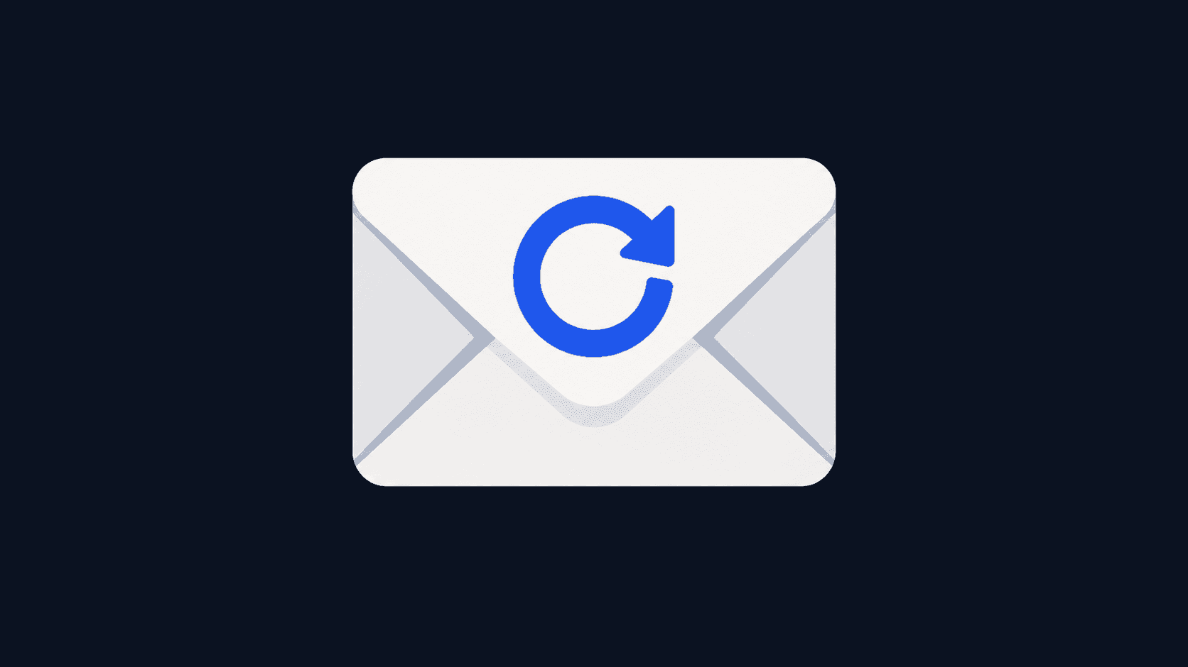 Three client update emails sorted into separate lanes, an announcement, an availability note and a reading link, each ending in one button