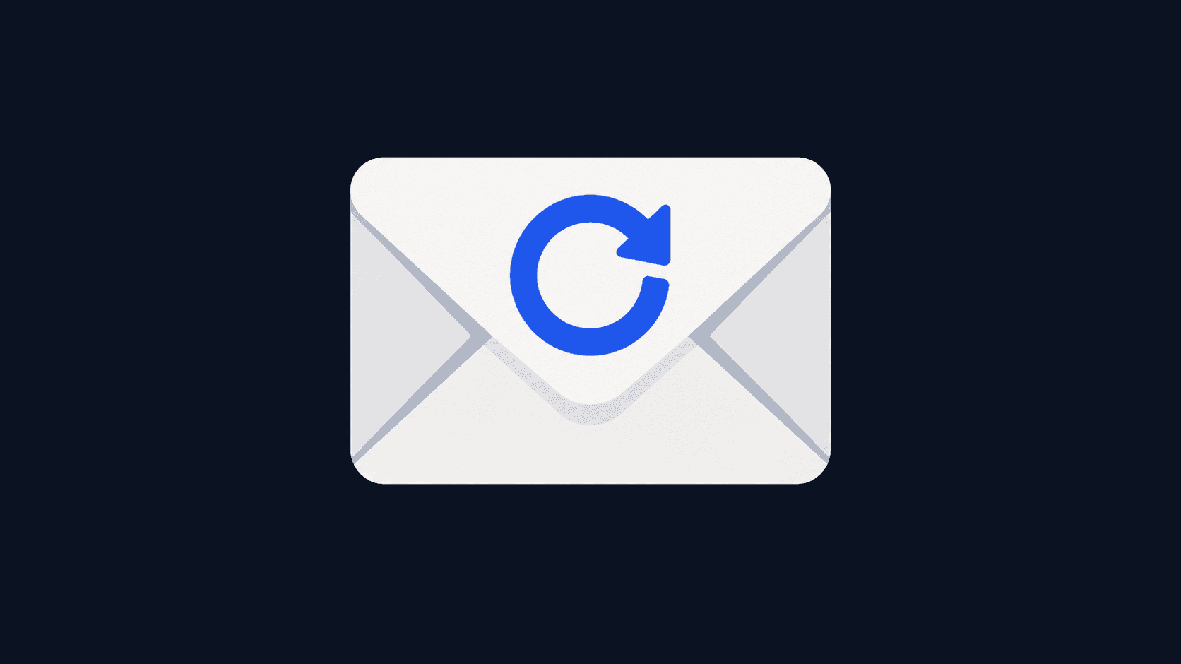 Three client update emails sorted into separate lanes, an announcement, an availability note and a reading link, each ending in one button