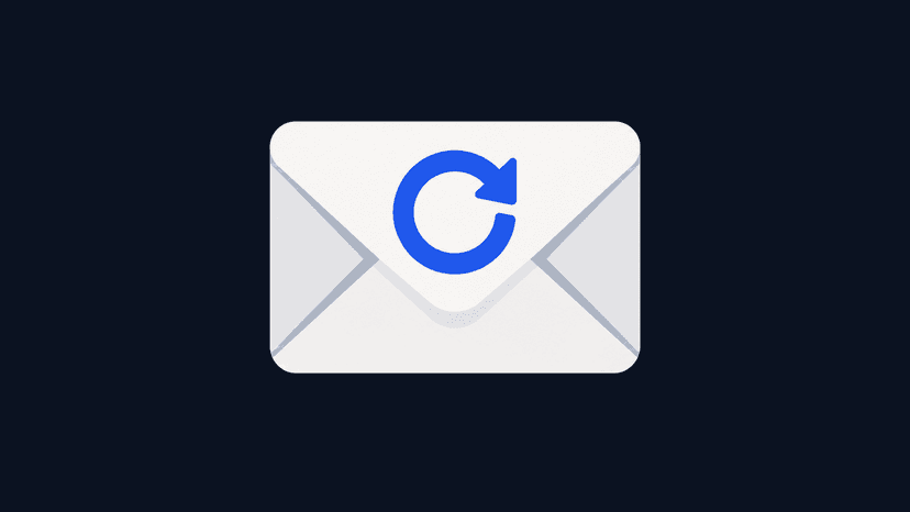 Three client update emails sorted into separate lanes, an announcement, an availability note and a reading link, each ending in one button