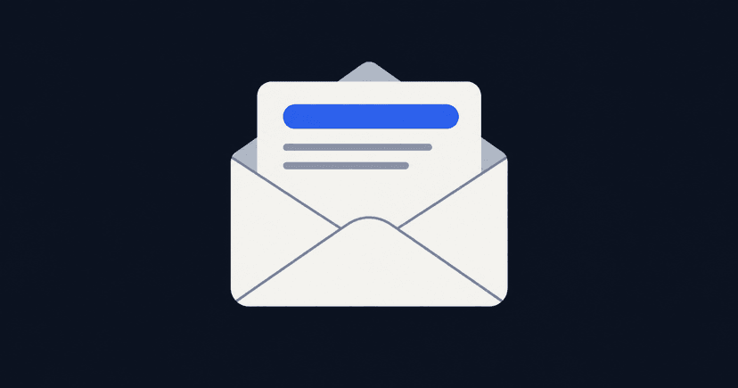 An inbox row showing a subject line and its preview text side by side, with the same email open beside it and its internal headings marked
