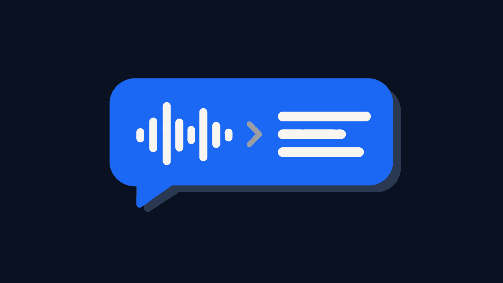 Una nota de voz de WhatsApp convertida en texto debajo del reproductor, con el procesamiento ocurriendo dentro del propio móvil