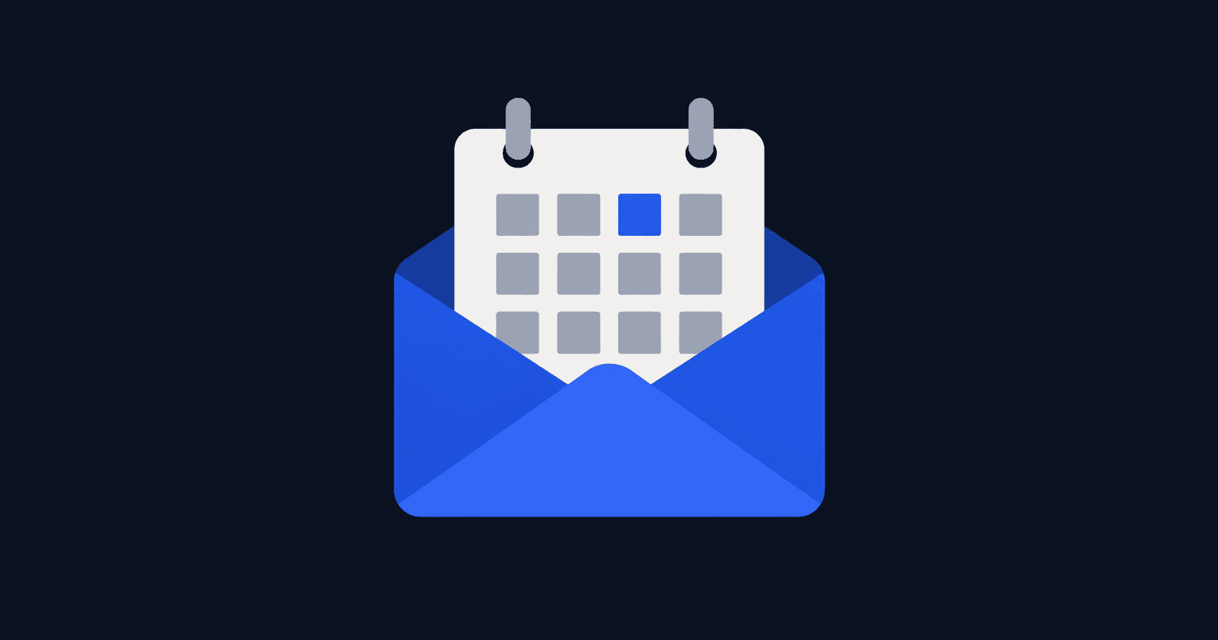 Illustration of a calendar invite opened on a phone, showing purpose, agenda, time zone and join link