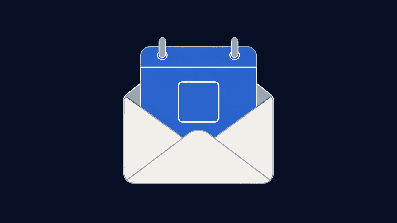 Illustration of a meeting request email whose closing line opens a booking page