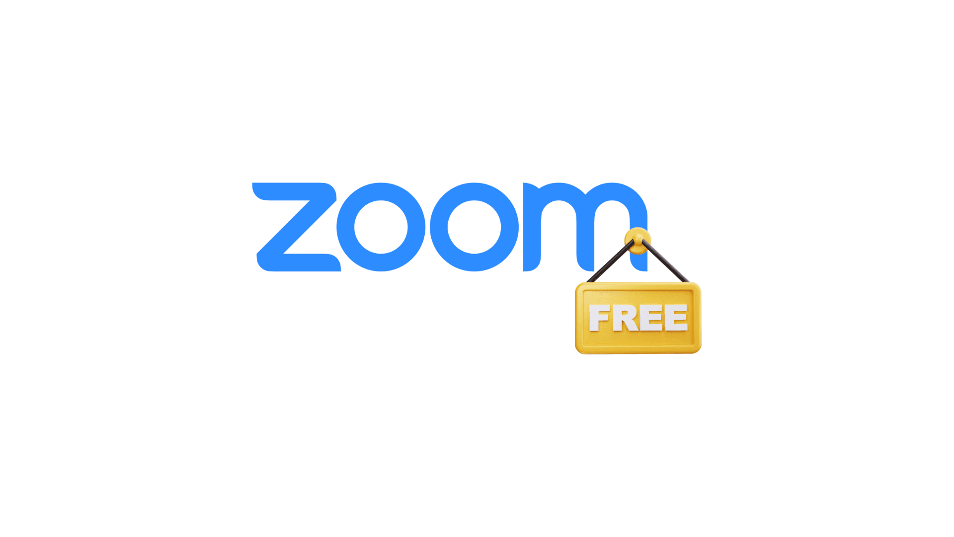 Zoom Logo mit Free Badge