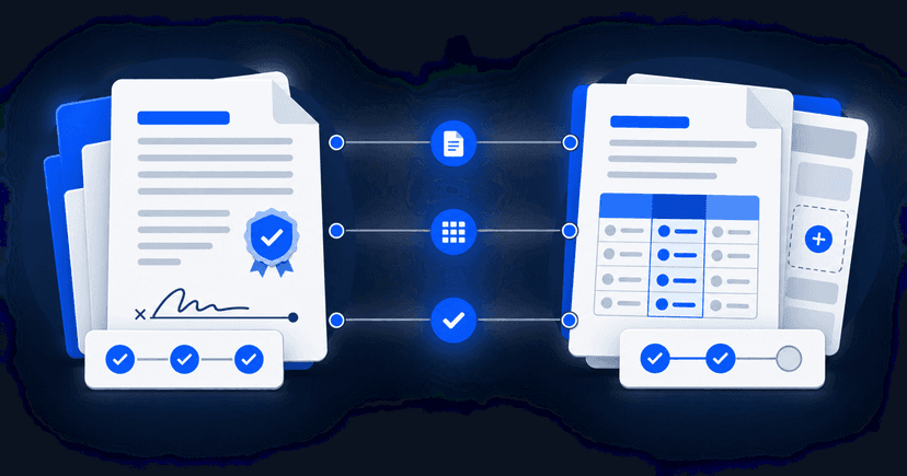 DocuSign vs PandaDoc: zwei Signaturwege für dasselbe Dokument, daneben der Weg über eine EU-Suite