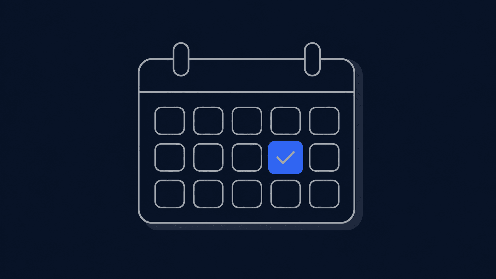 Illustration of a Calendly booking link turning an email thread into a confirmed calendar entry