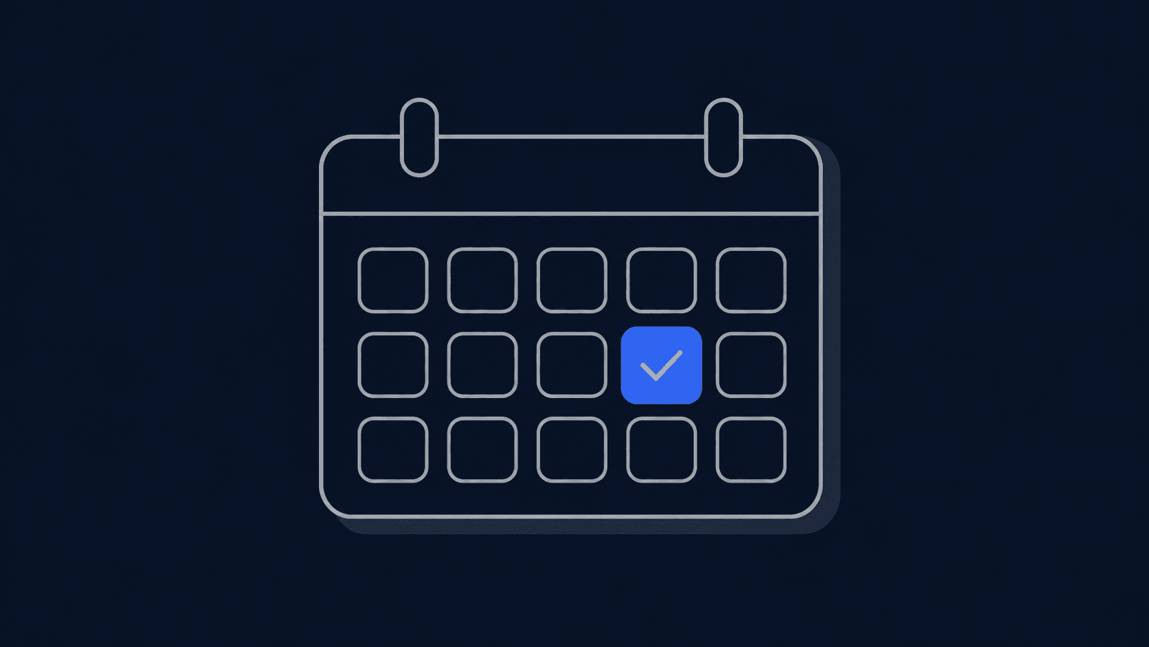 Illustration of a Calendly booking link turning an email thread into a confirmed calendar entry