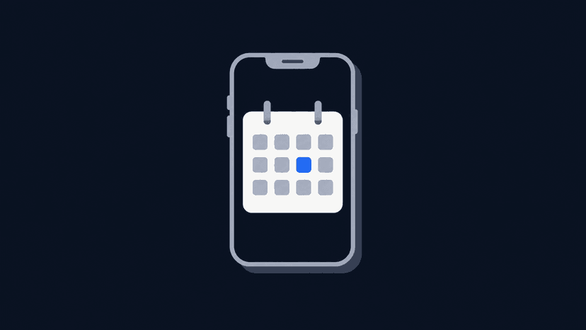 Pantalla de iPhone con varias apps de calendario abiertas y un enlace de reserva de citas al lado