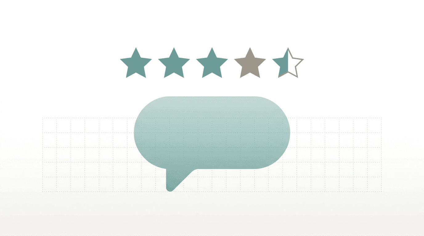 Kundenbewertungen als Sterne-Rating auf einer Bewertungsplattform