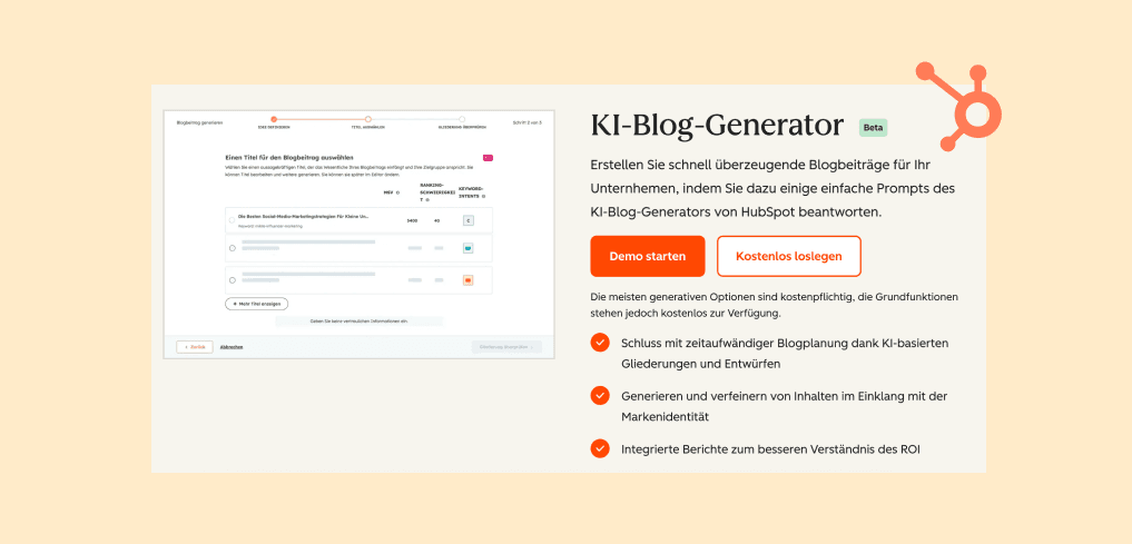 hubspot ai content writer