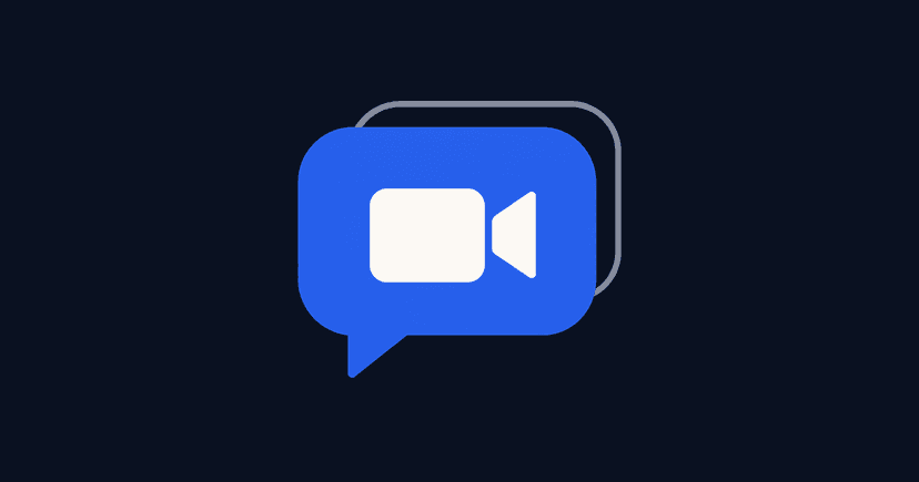 A shared meeting link opening straight into a small browser video call with a handful of participant tiles, next to a calendar slot marked as booked