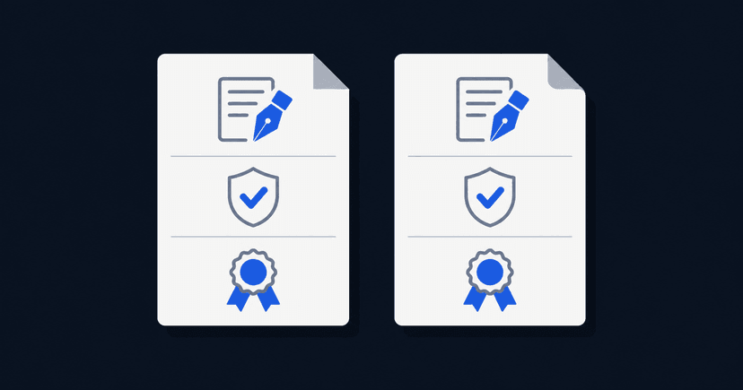 Adobe Acrobat Sign and DocuSign compared side by side on pricing, sending limits and data jurisdiction