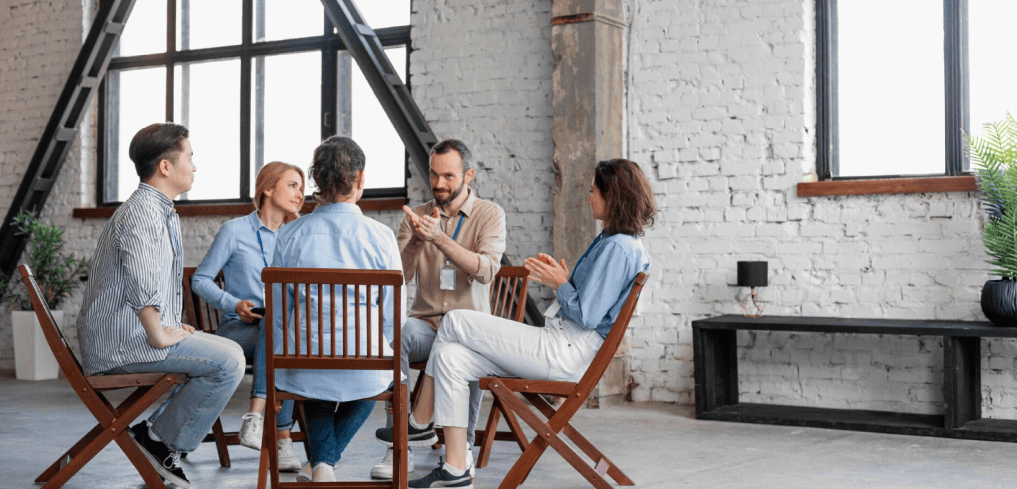 group couching session