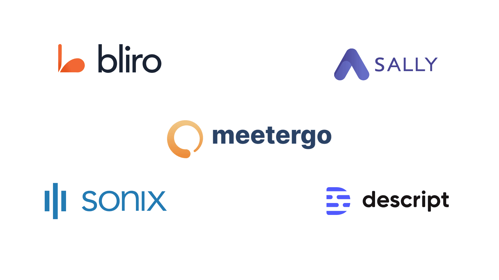Happy Scribe Alternativen Provider Logos