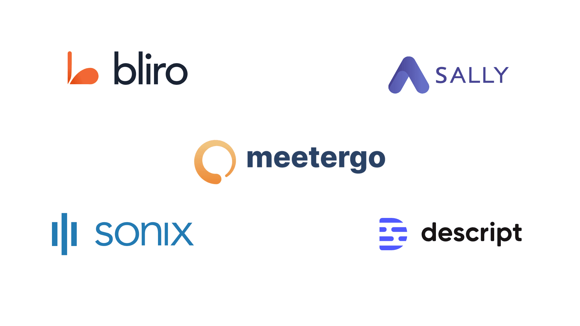 Happy Scribe Alternativen Provider Logos