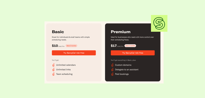savvycal pricing