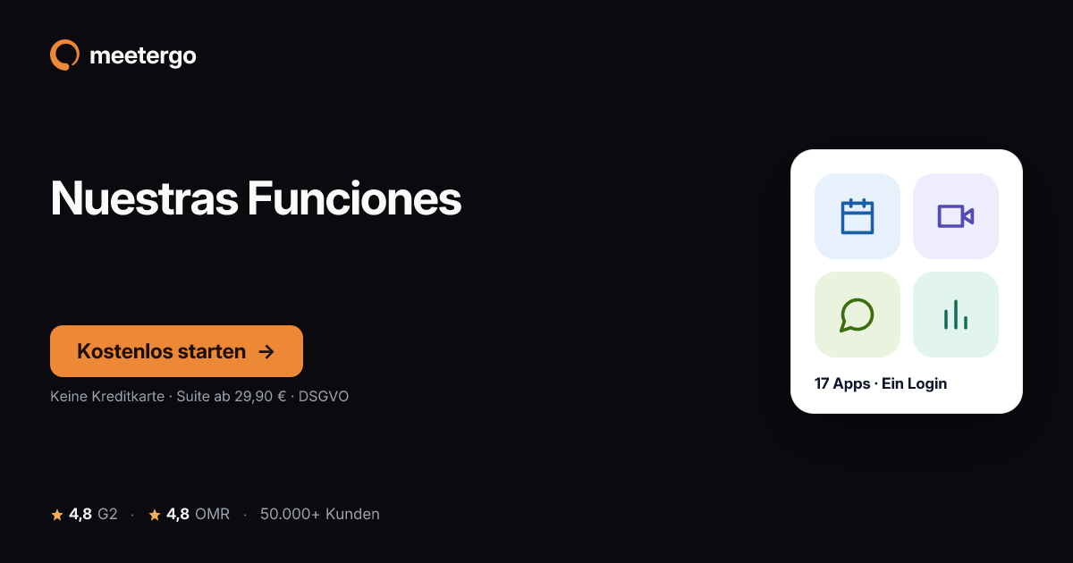 Nuestras Funciones - meetergo