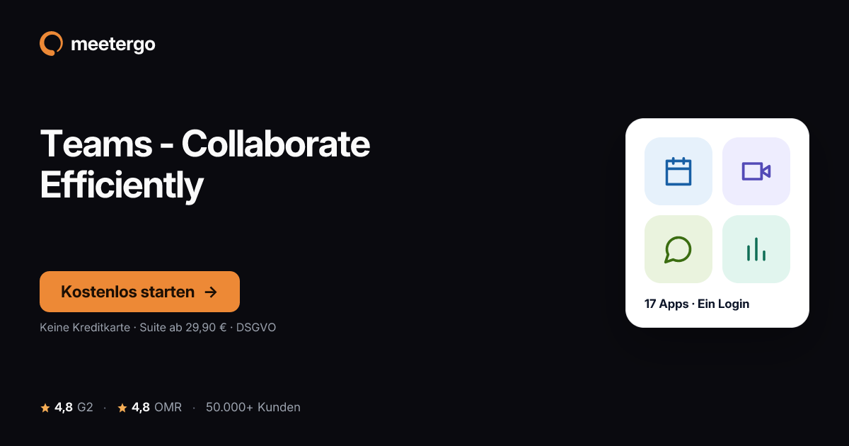 Teams - Collaborate Efficiently - meetergo