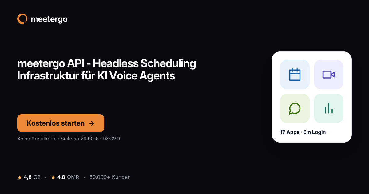 meetergo API - Headless Scheduling Infrastruktur für KI Voice Agents ...