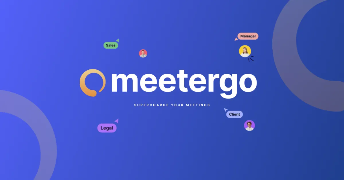 Preview image of website "meetergo: Turbo für deine Meetings ⚡️"