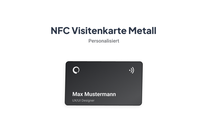 NFC digitale Visitenkarte aus Metall