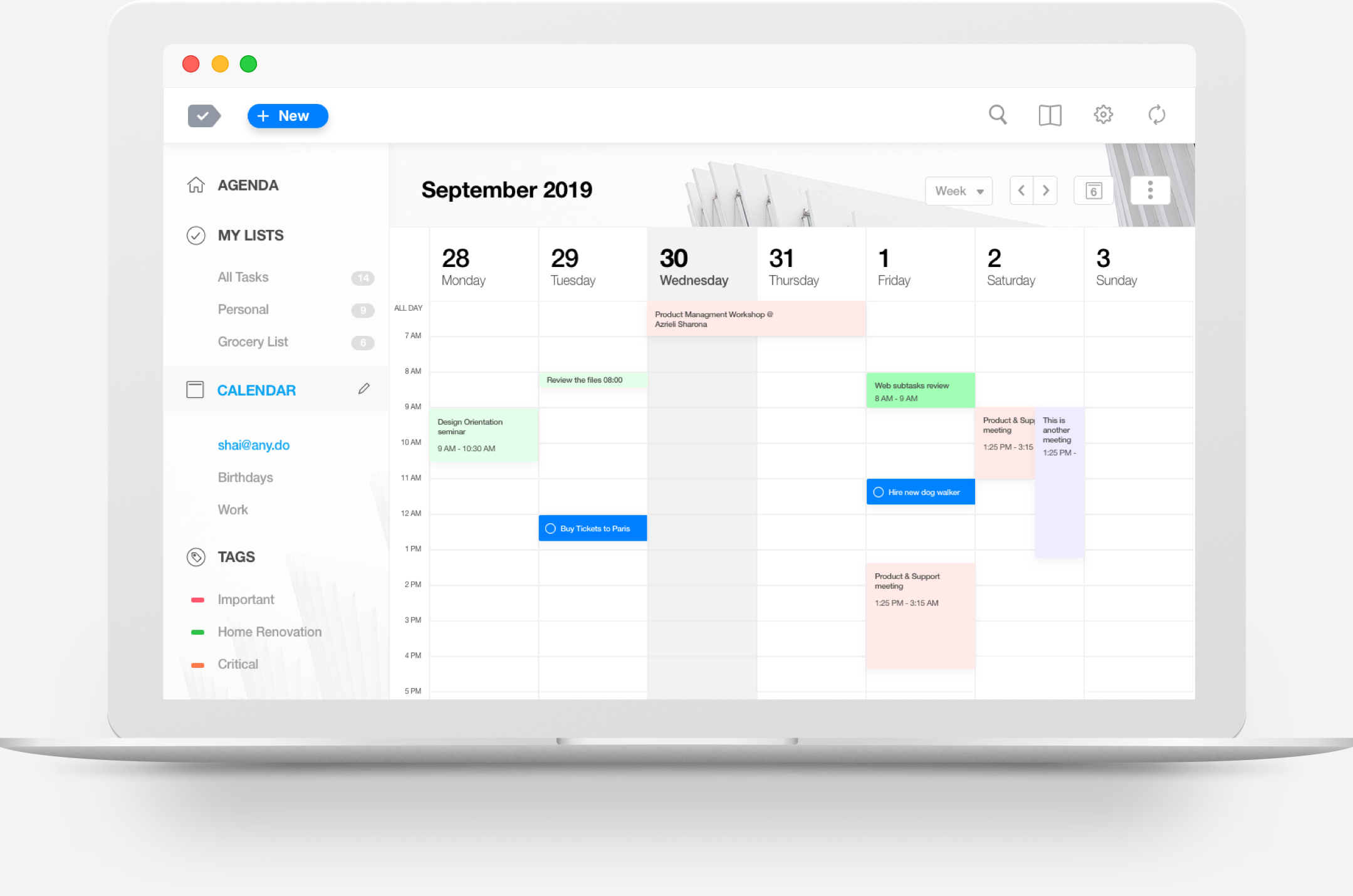 Calendar App für Desktop | Any.do
